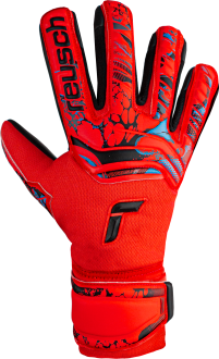 Reusch Attrakt Grip Evolution Finger Support 5370820 3333 black red front